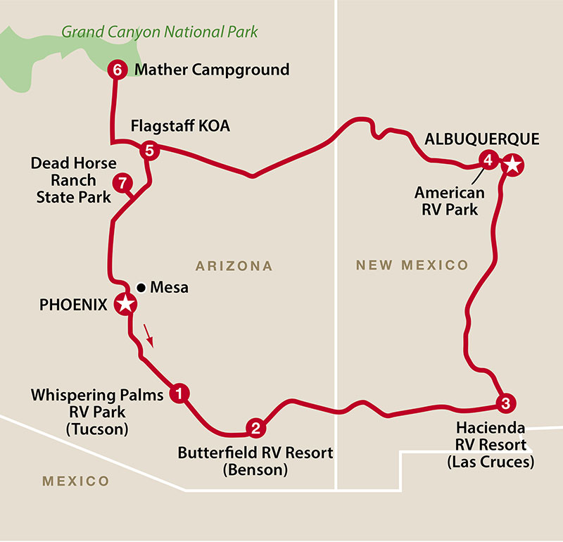 Arizona-New-Mexico Arizona y Nuevo Mexico